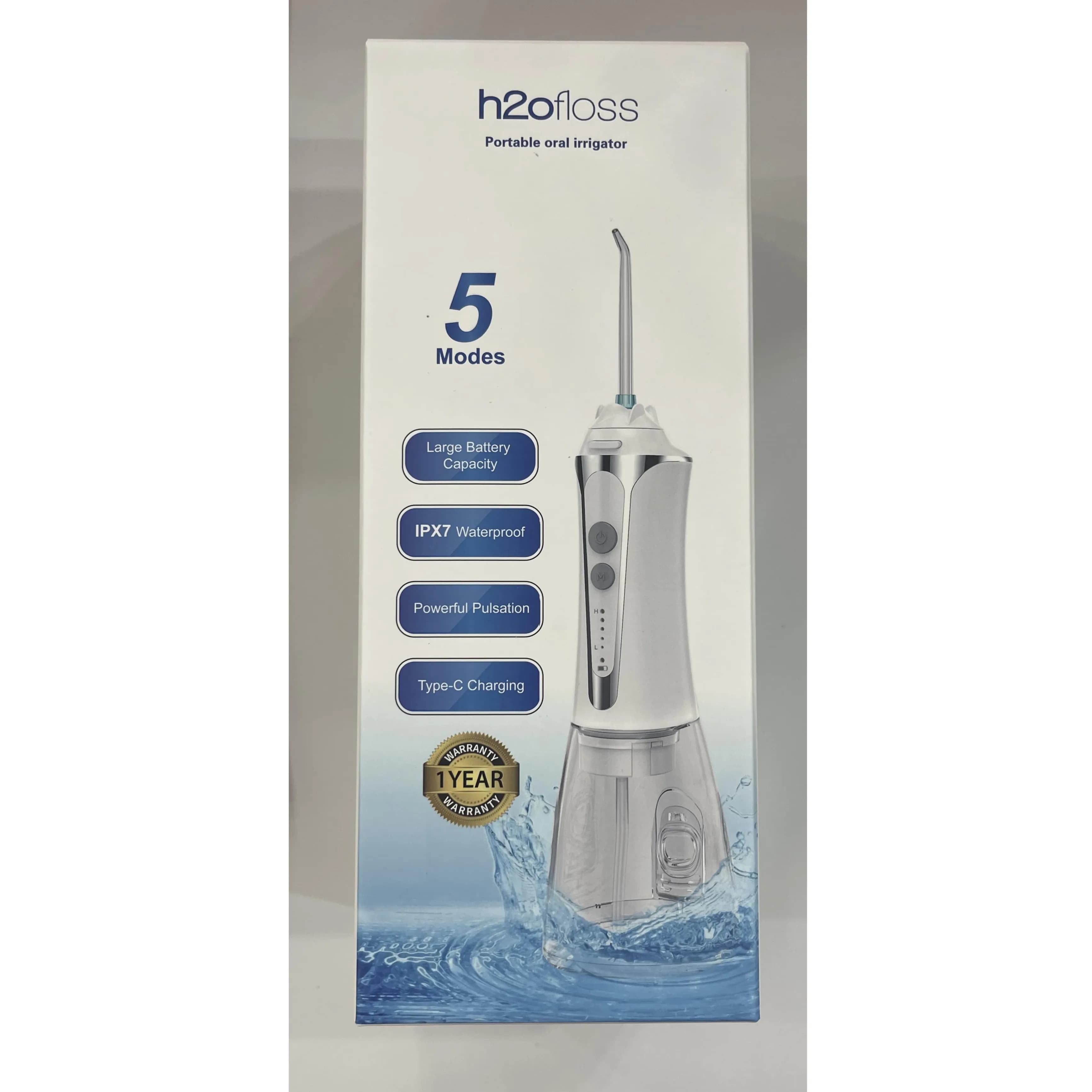 H2O WATER FLOSSER 5 MODES WHITE