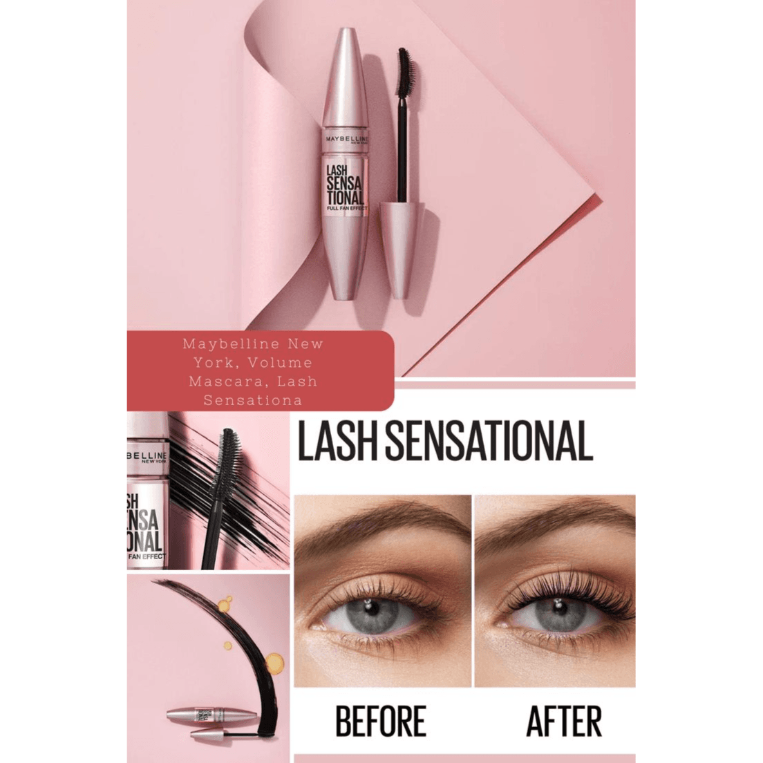 Maybelline Lash Sensational Full Fan Effect 01 Very Black Mascara 9.5 Ml