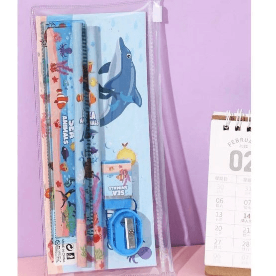 5pcs Stationery Set (Sea)