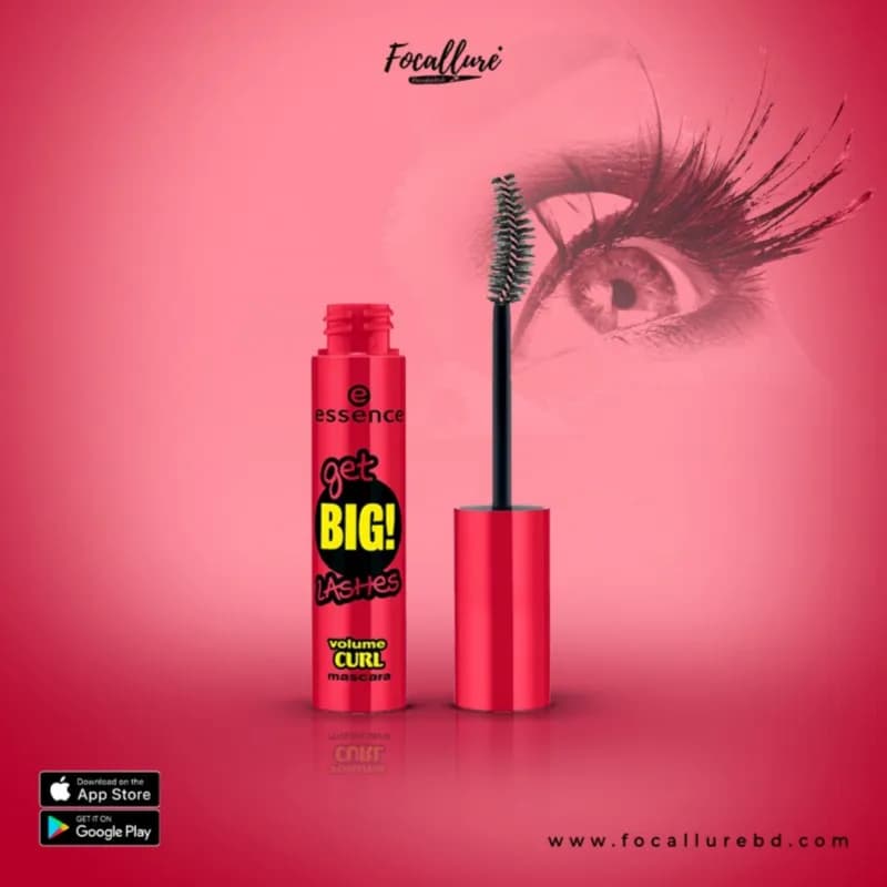 Essence Get Big Lashes Volume Curl Mascara Black 12ml