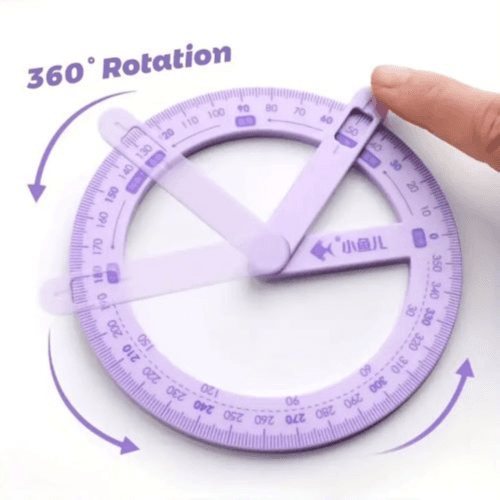 360 Degree Activity Angle Teaching Aids Math (Pink)