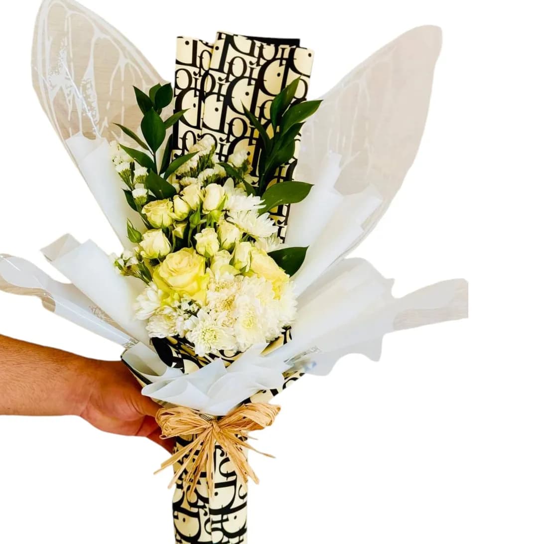 White Butterfly Flower Bouquet