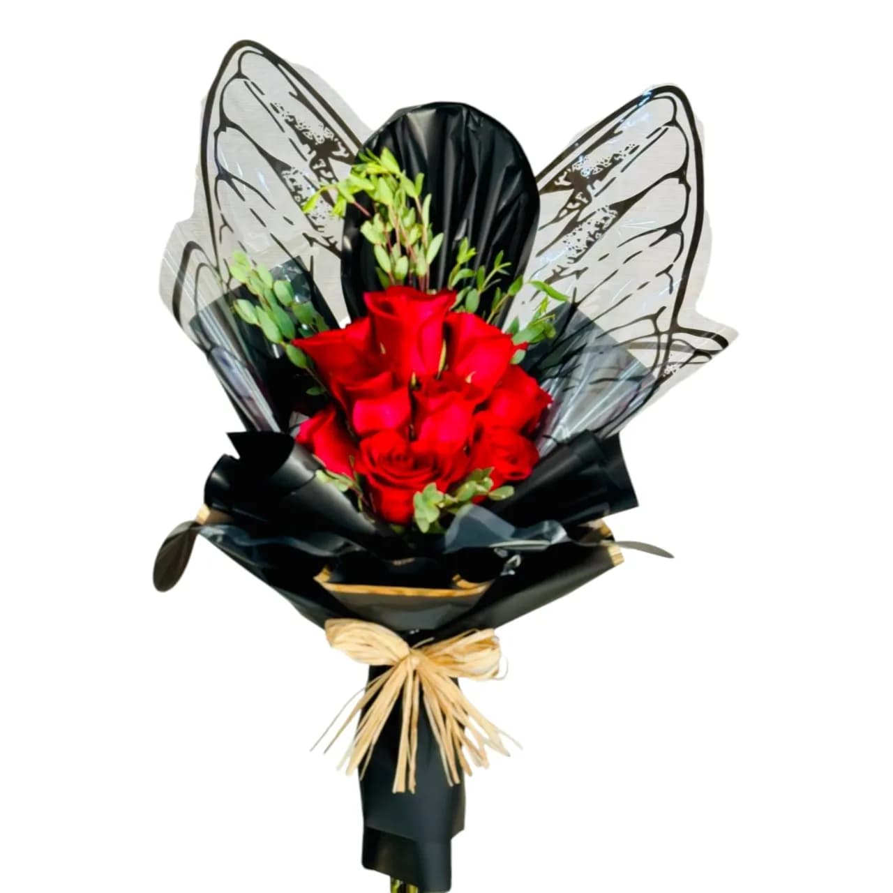 Red Butterfly Flower Bouquet