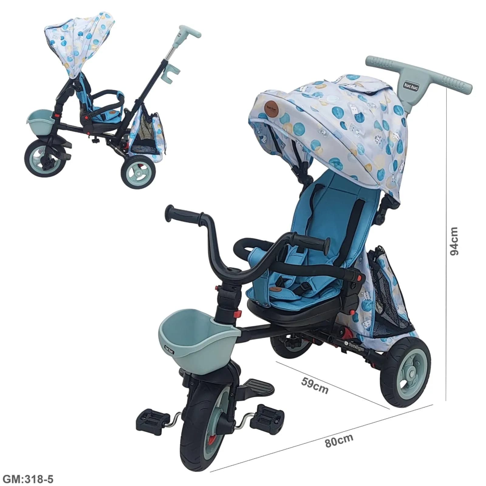 4-in-1 Kids Tricycle "318-5"