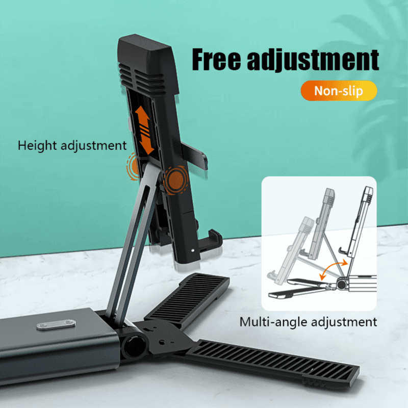 Fully Foldable Mobile Phone Stand (white)