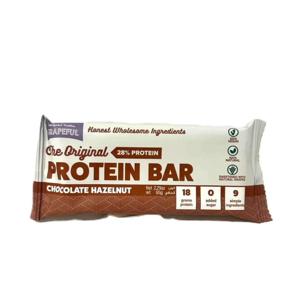 Grapeful Protein Bar Chocolate Hazelnut 65G