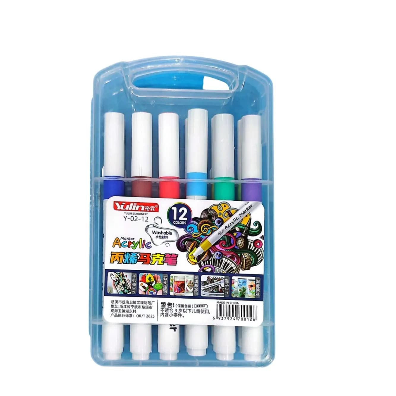 Acrylic Marker 12 Colors