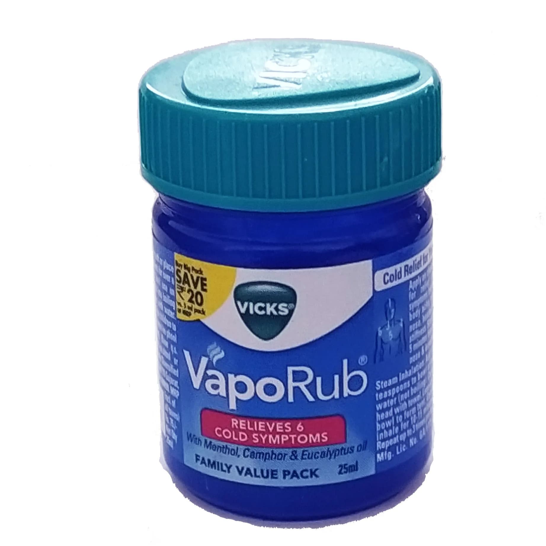 VICKS VAPORUB 25MG