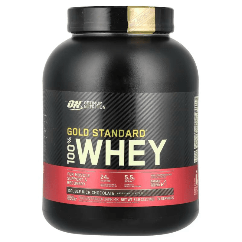 On Gold Standard 100% Whey Double Rich Chocolate -5 Lb