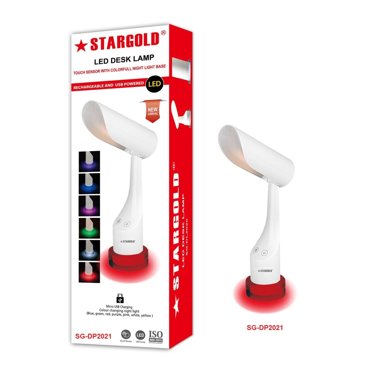 Stargold Super Bright Rechargeable Small Desk Lamp With Automatic Function, SG-DL2021