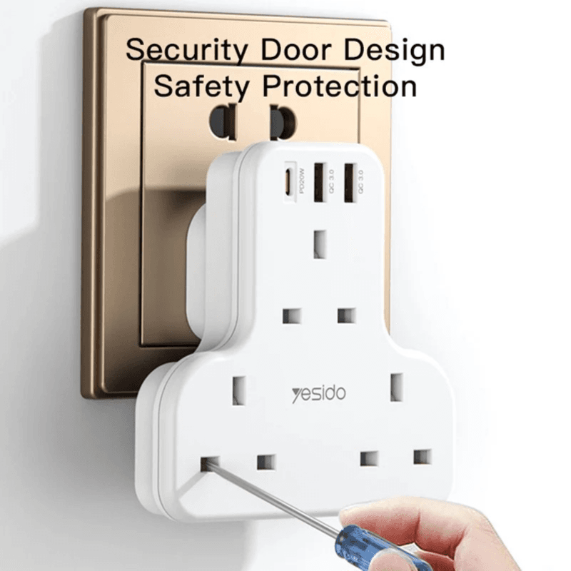 Yesido MC15 PD+QC 3.0 3250W Home High Power Fast Charging Socket – UK Plug / White
