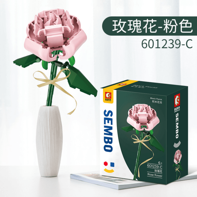Rose (Red, Light Pink) Flowers