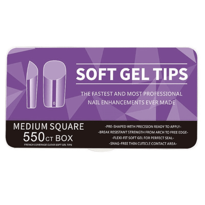 SOFT GEL TIPS MEDIUM SQUARE