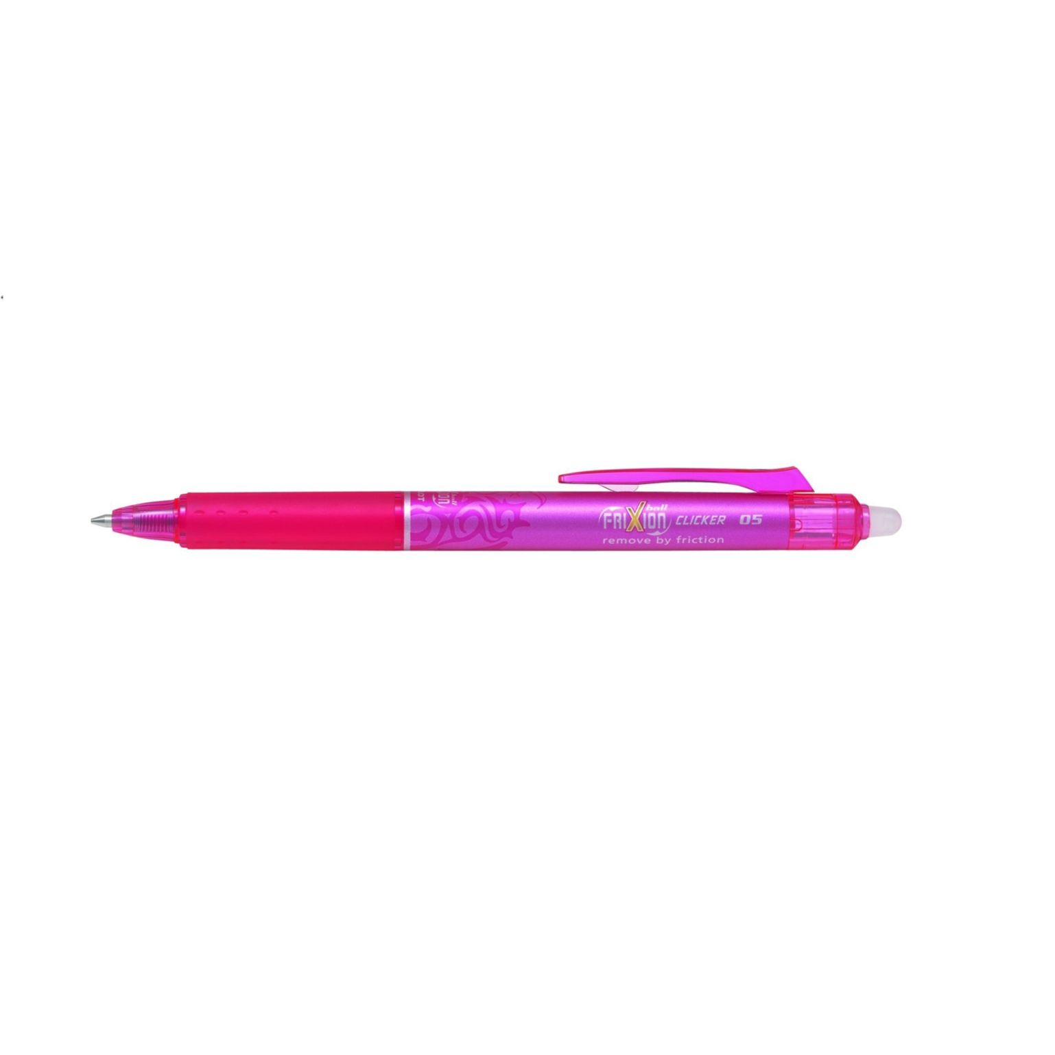 Pilot Frixion clicker erasable pen pink 05