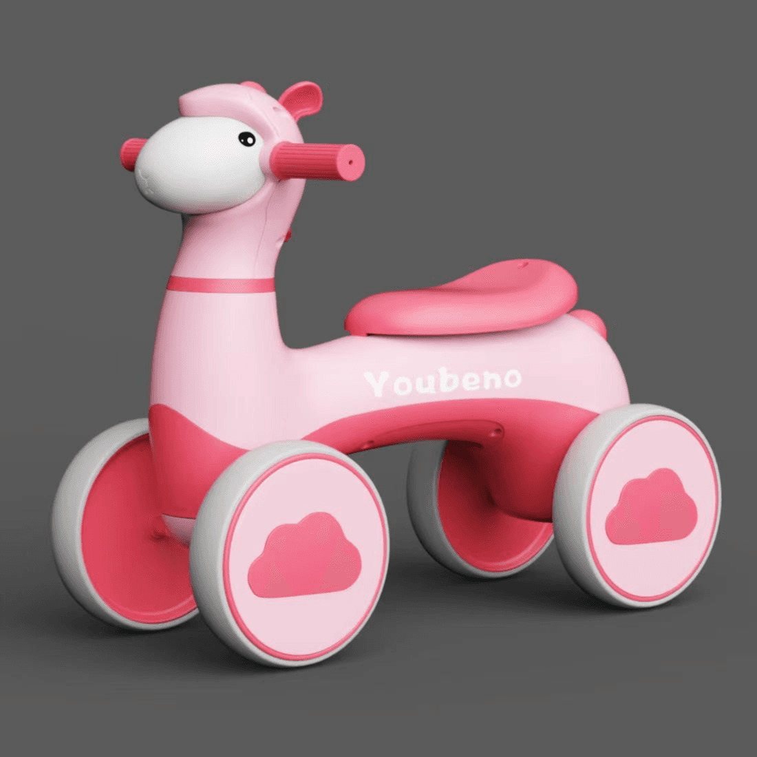 Smart Balance Bike with Light and Sound - Pink