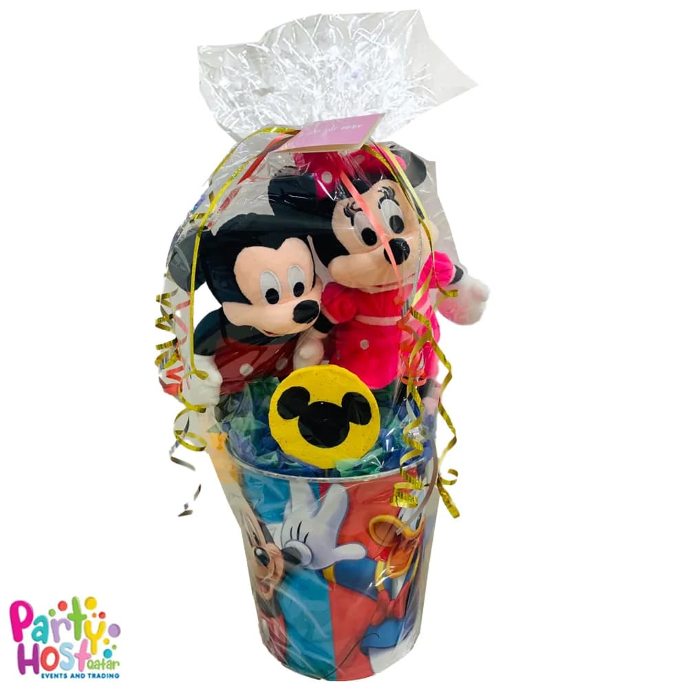 Mickey & Minnie Gift bucket (15inch by 8inch)