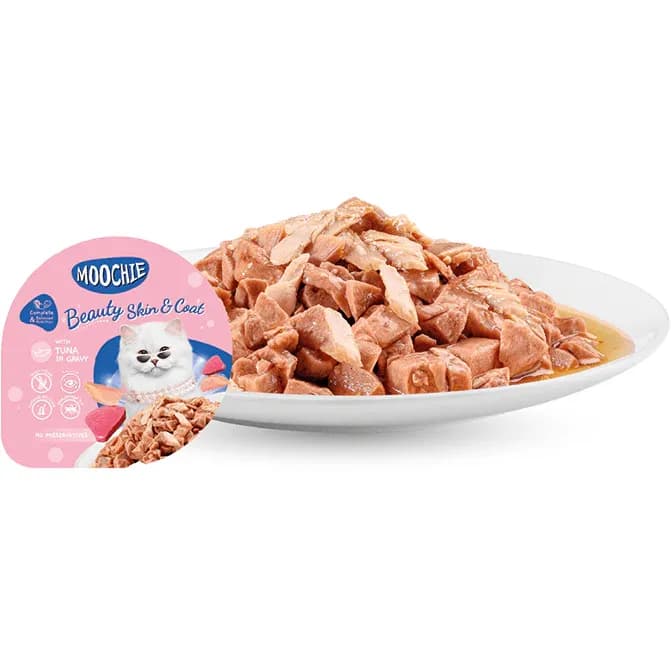 Moochie Mince With Tuna (Beaty Skin & Coat) 85G Cup