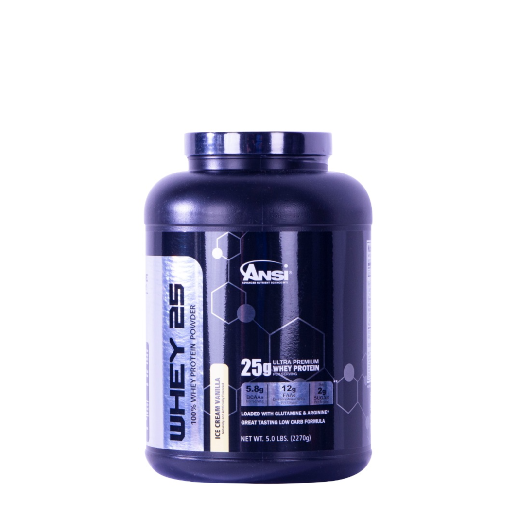 Ansi Pro-Series Whey 25 Powder, Ice Cream Vanilla - 5Lb