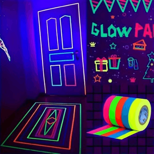 Glowing Decorative Tape For Walls (5PCS mixed colors)