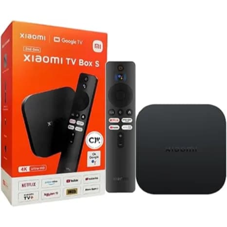 Xiaomi TV Box S (2nd Gen) 4K Ultra HD Streaming Media Player, Google TV Box