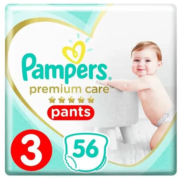 PAMPERS PREMIUM CARE PANT S3( 6-11 KG ) 56'S