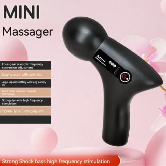 mini massager gun with 6 wide ranges Muscle Relaxation Massager, Electric And Noiseless - ME17