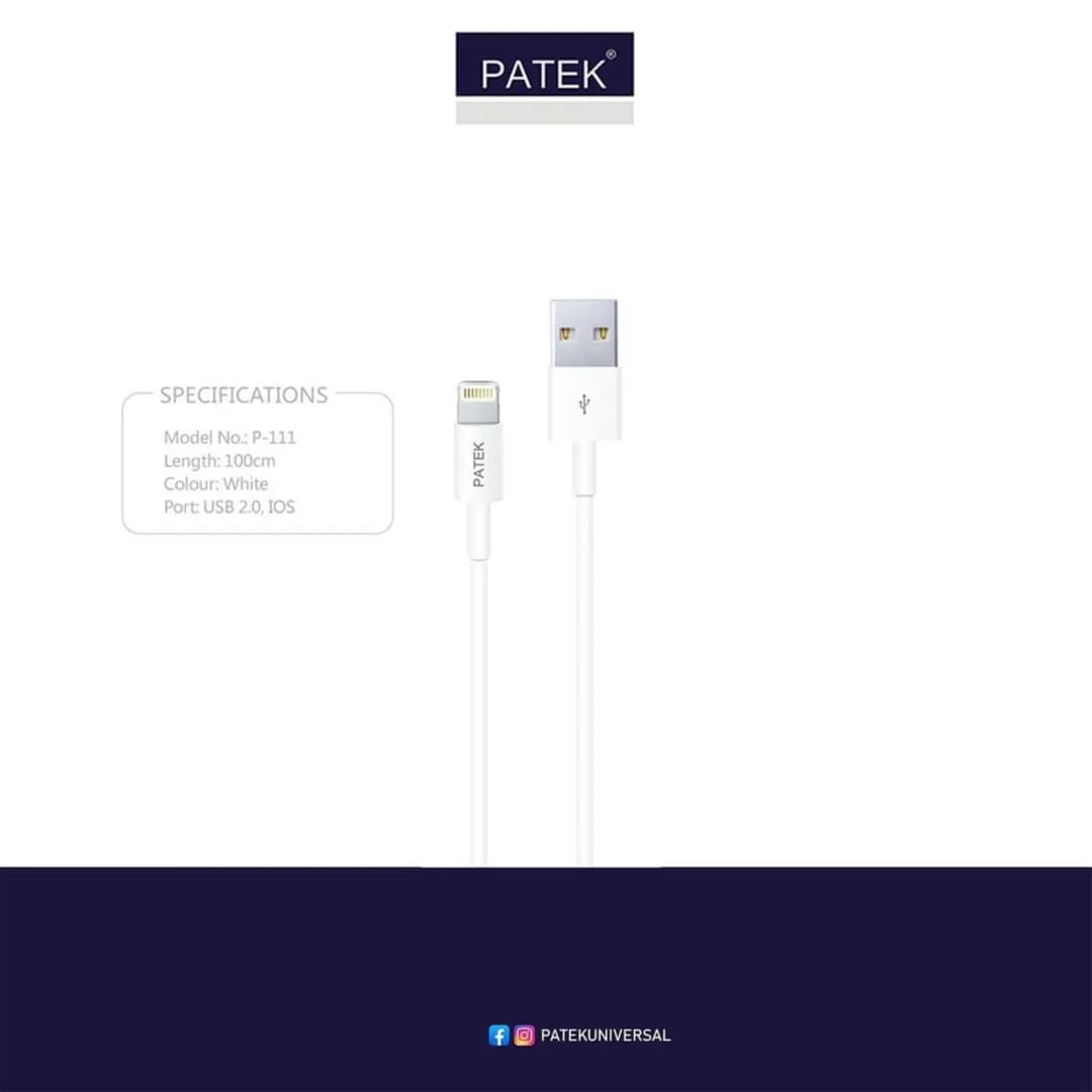 Patek P-111  USB- to Lightning Syncs & Charge Reversible Design Cable