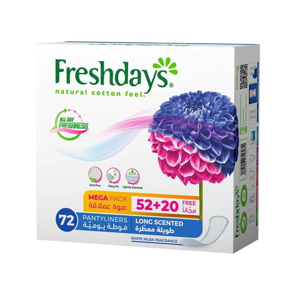 Freshdays Pack 52+20 72 Long Scent Pantylin