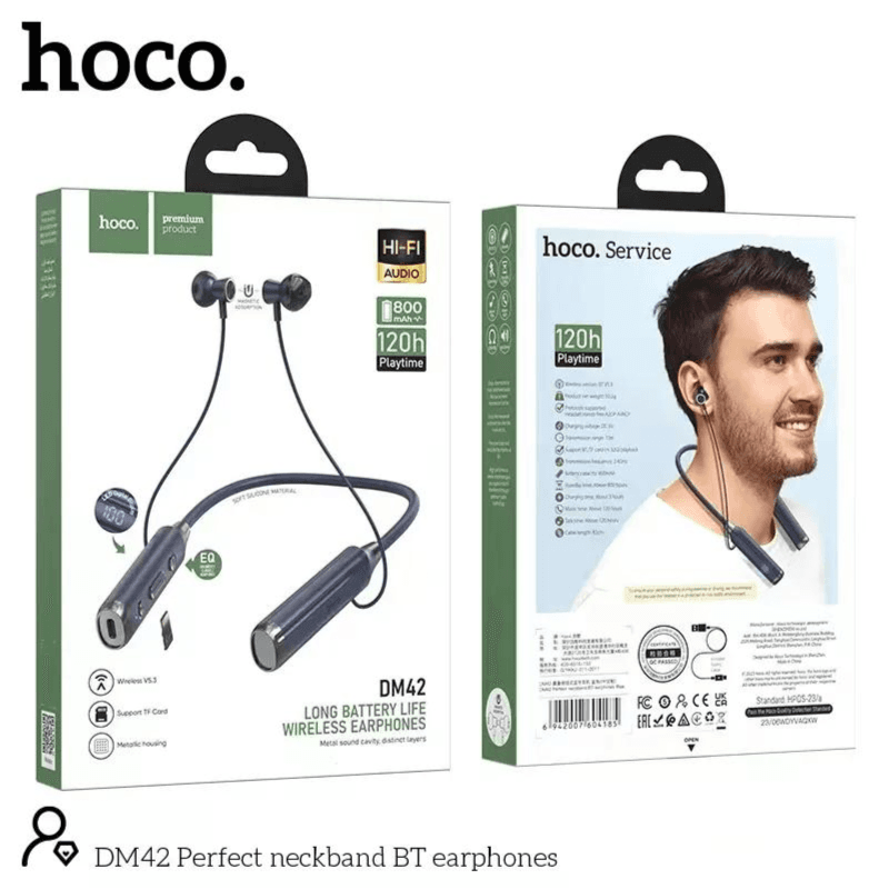 Hoco Neck Band Up To 120 Hrs Musi/ Call Time