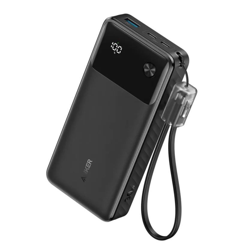 Anker A1384 Power Bank Powercore 20000mAh 30W Portable Charger with USB C Cable Lanyard