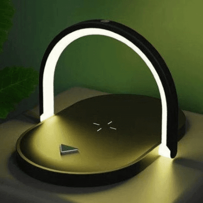 3 IN 1 DESK LAMP WIRELESS CHARGER (Black)