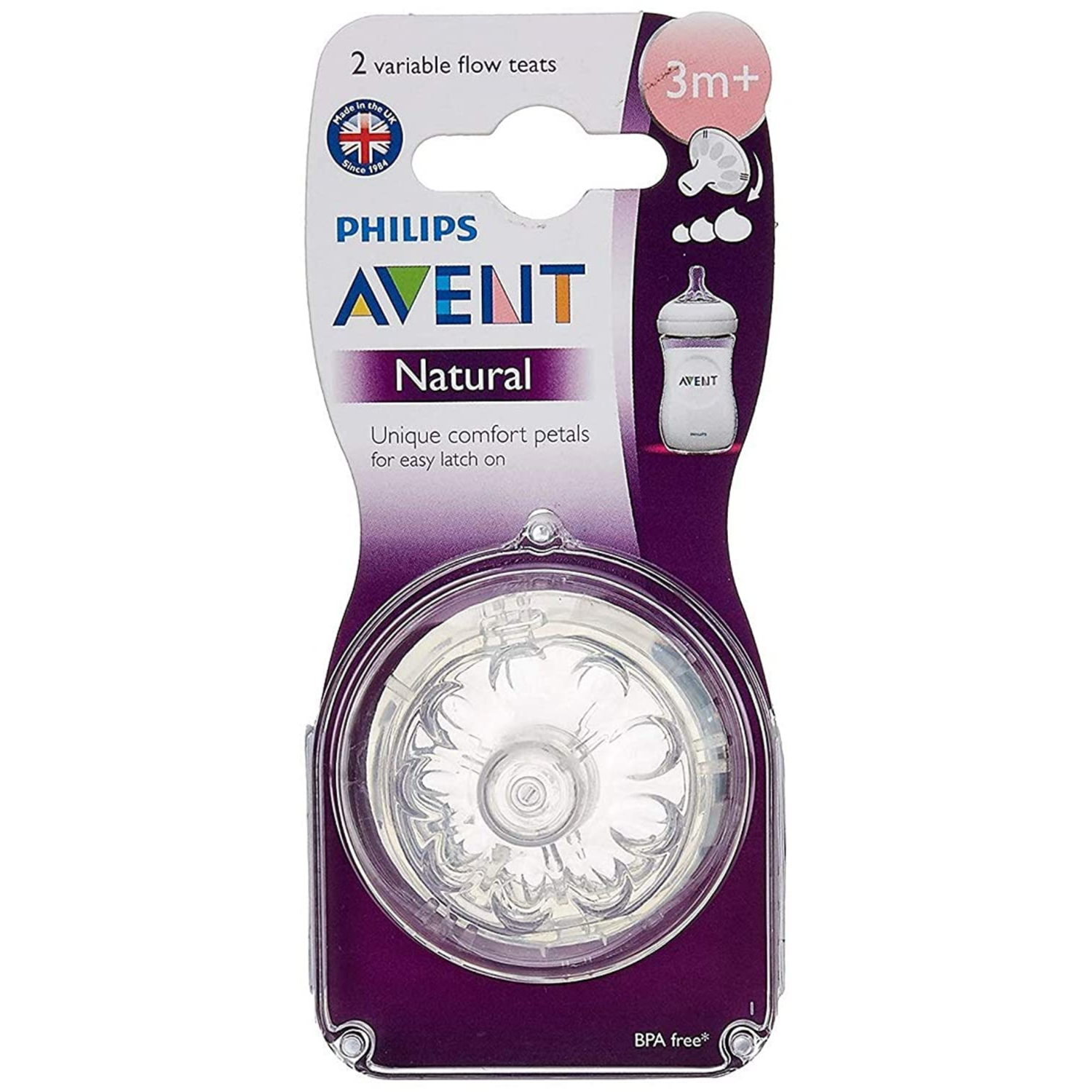 PHILIPS Avent: Natural Teat Variable Flow (2 Pack)