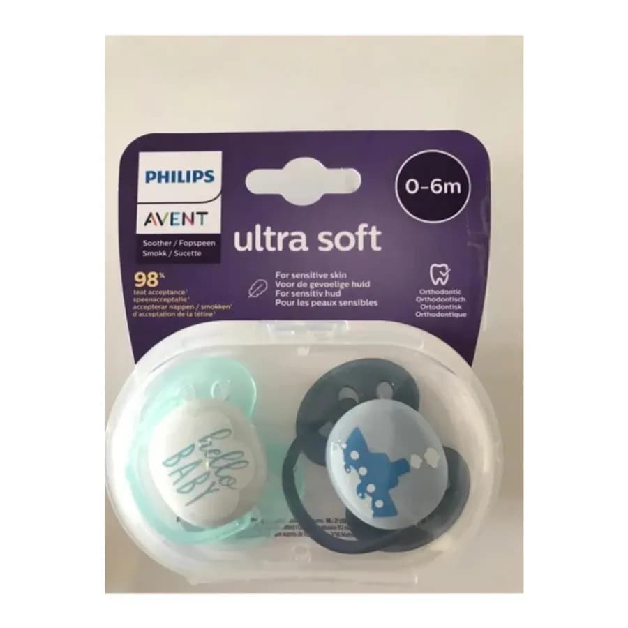 Philips Avent Ultra Soft Pacifier 0-6 Months