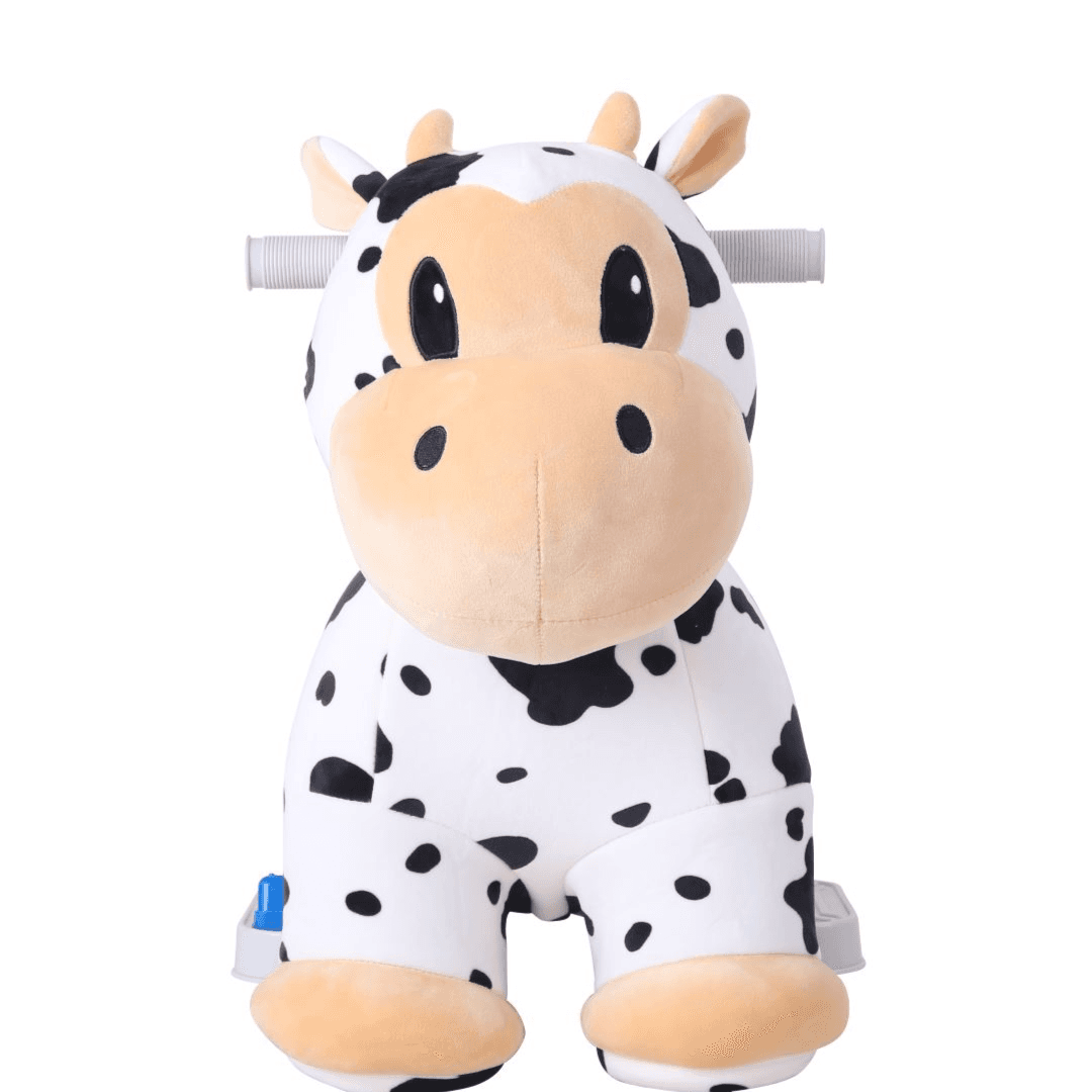 6Volt Rechargeable Cow Plush Kids Ride-on with Music Function