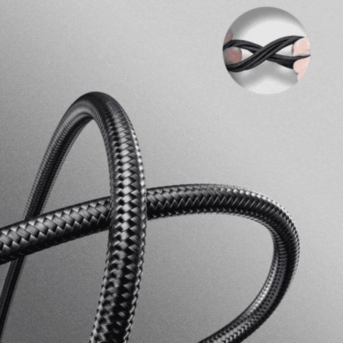 Go-Des - Dual USB-C 3 in 1 Fast Cable Nylon Braided - 1200MM (GD-UC801)
