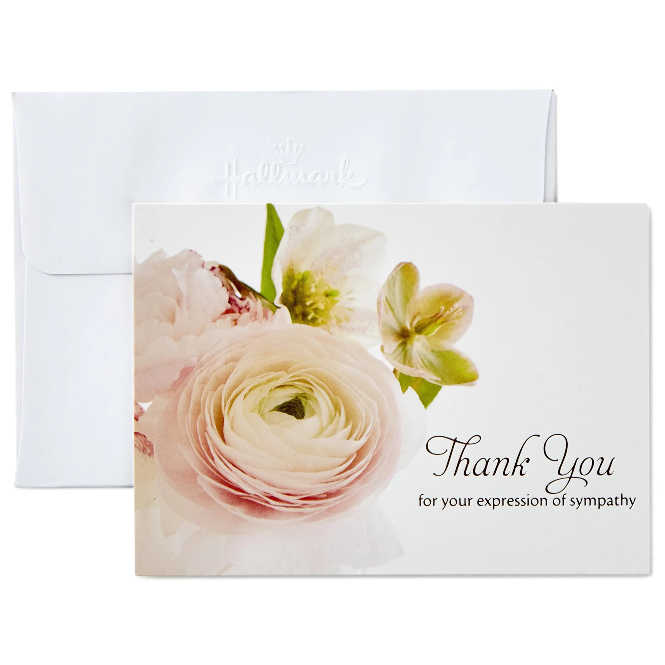 Hallmark Thank You for Your Sympathy Cards, Soft Bouquet (20 Note Cards with Envelopes)