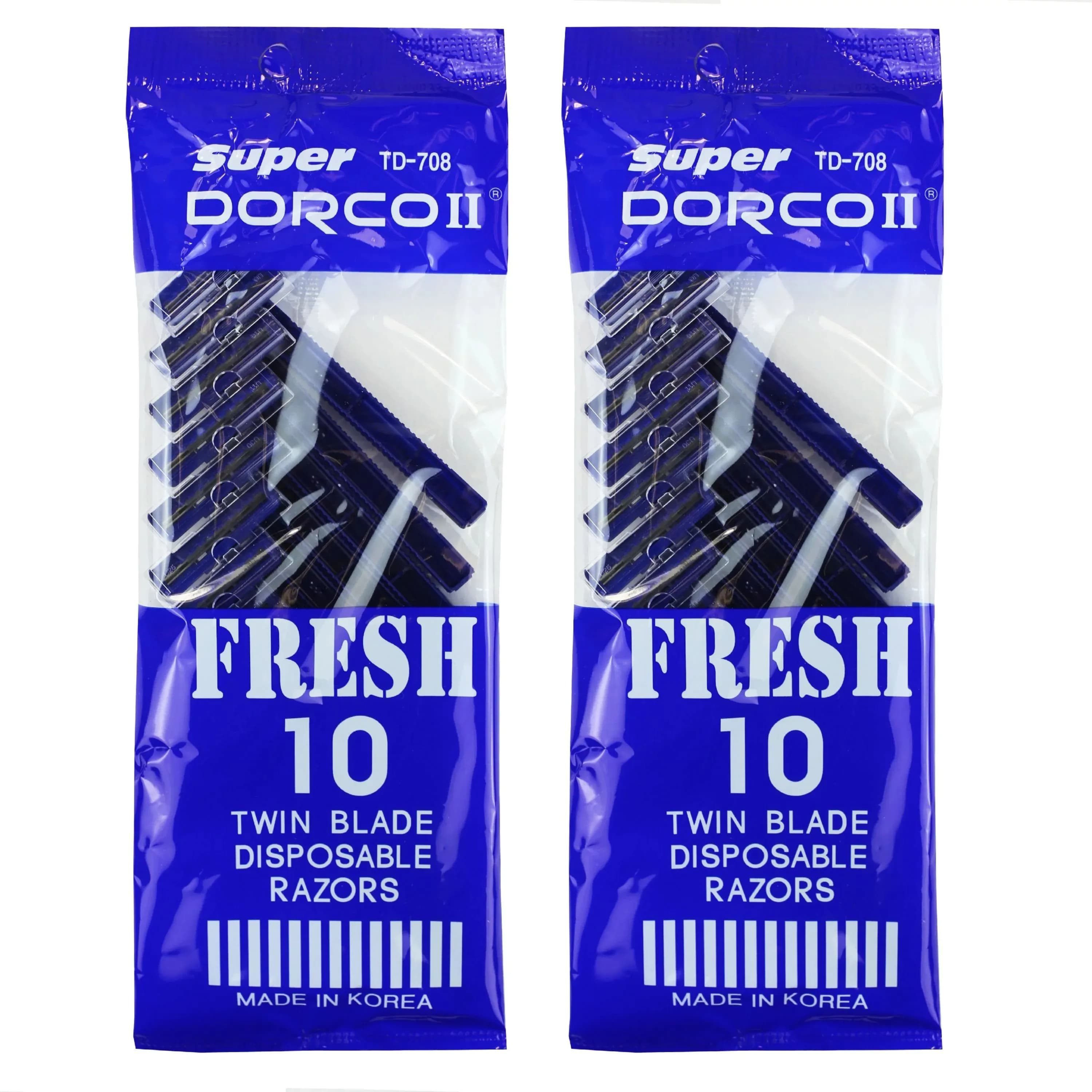 Dorco Tein Blade Razor 10+10 Pouch