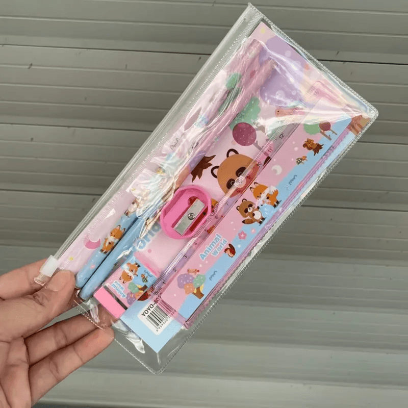 5pcs Stationery Set (Animal Garden)