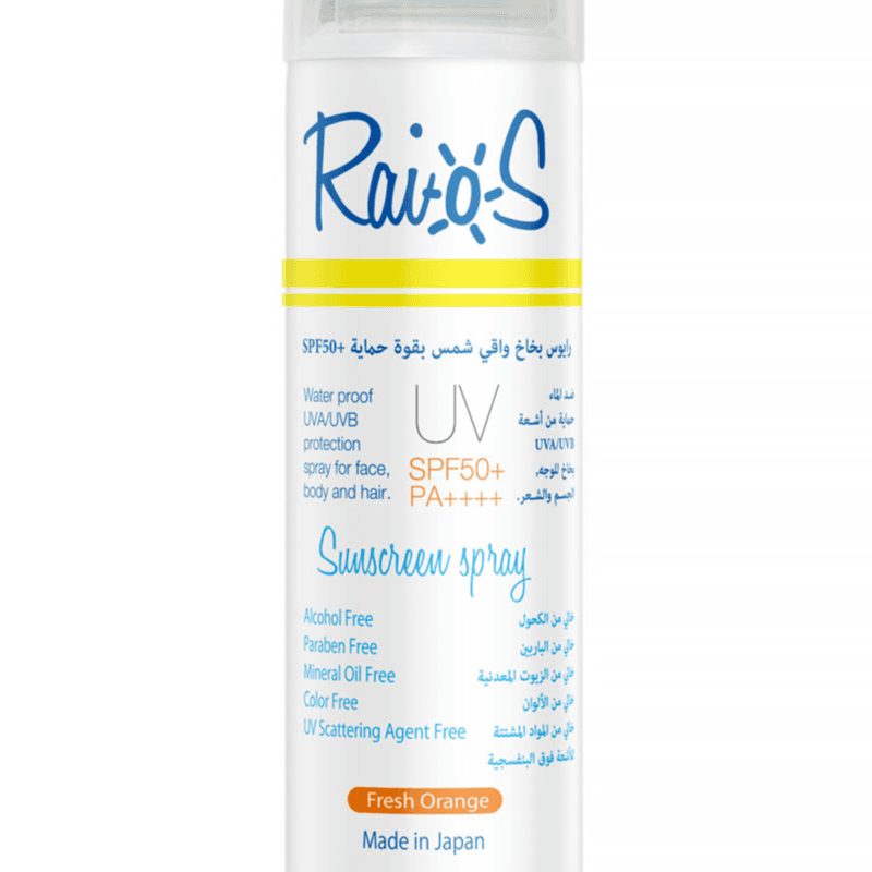 Raios Sunscreen Spray SPF 50 Fresh Orange