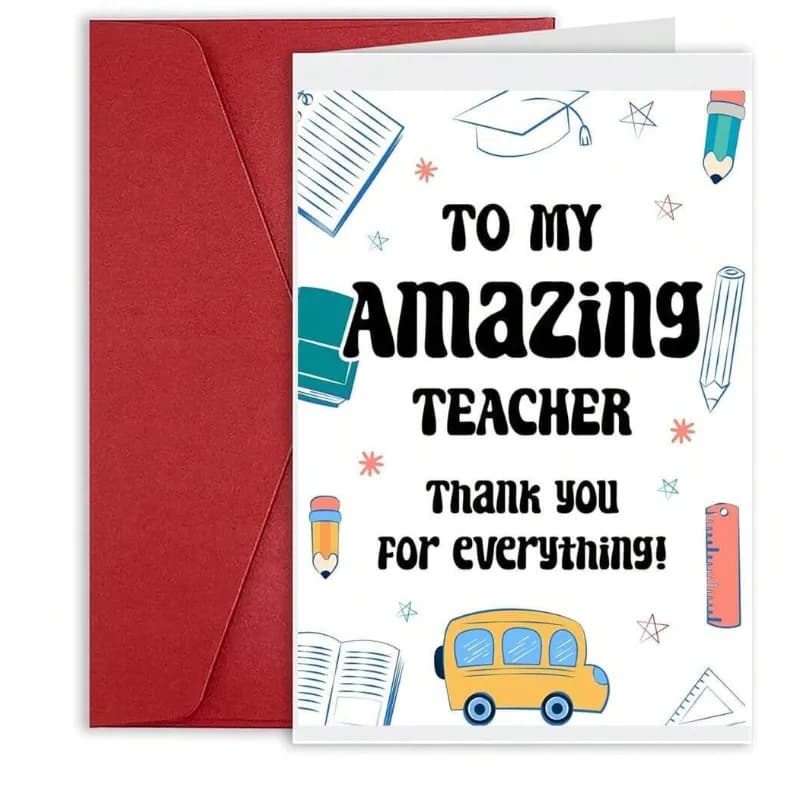 Thank You For Everything Teacher Card