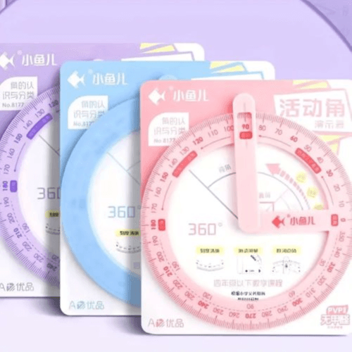 360 Degree Activity Angle Teaching Aids Math (Pink)