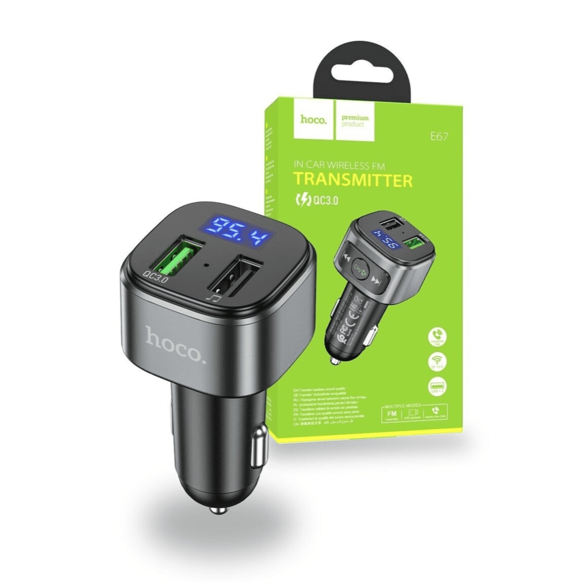 Hoco Car Wireless Fm Transmitter E67