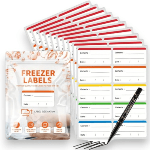 100pcs Coloured Freezer Labels Food Storage Labels Stickers