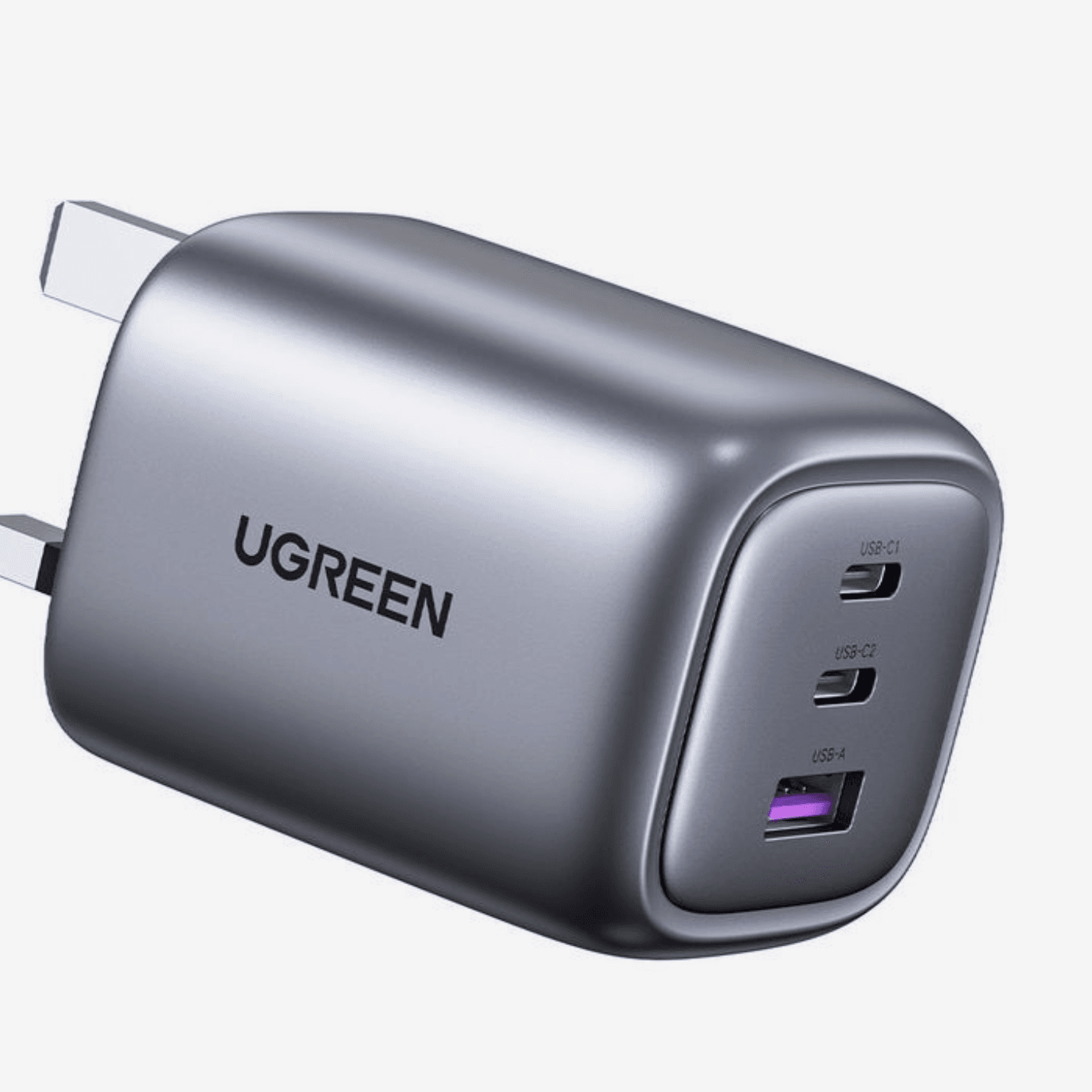 UGREEN Nexode 65W USB-C Wall Charger - 3 Ports - Space Gray
