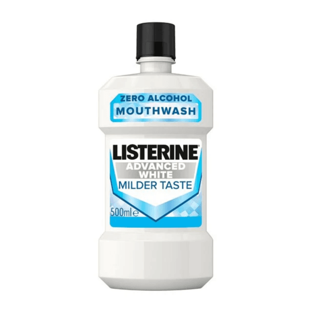 Listerine Mouthwash Advanced White Milder Taste 500Ml