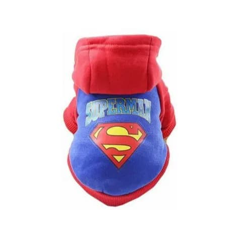 Pet Superman Hoodie SMALL