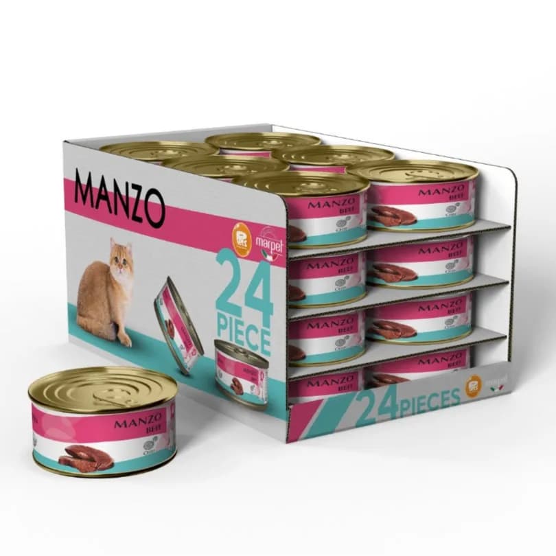 KITTEN MANZO BEEF 24x80g cans AEQUIL CHEF Marpet