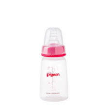 PIGEON PLASTIC BOTTLE 120ML - CLEAR