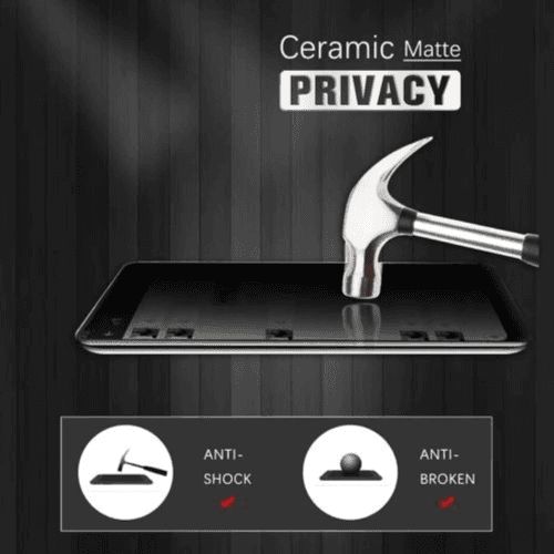 Matte Ceramic Privacy Screen Protector for iPhone 13 Pro Max