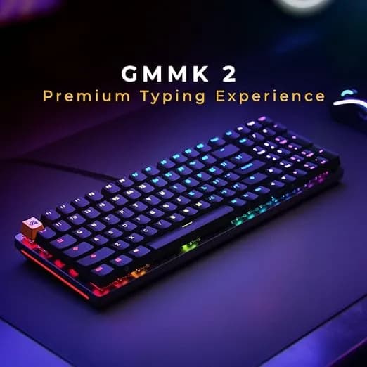 Glorious GMMK 2 Full Size Prebuilt - Black Mechanical Keyboard GLO-GMMK2-96-FOX-B-A(Arabic Layout)